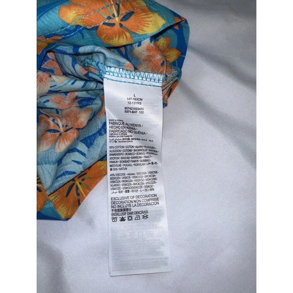 Hurley Boys Youth Size L 12-13Y Tropical Hawaiian Floral Board Shorts Swim